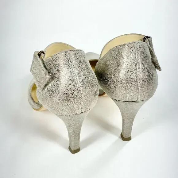 Paul Green Desire metallic pointed toe heels 5